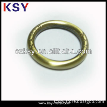 Brush antique brass Metal Alloy O ring buckle